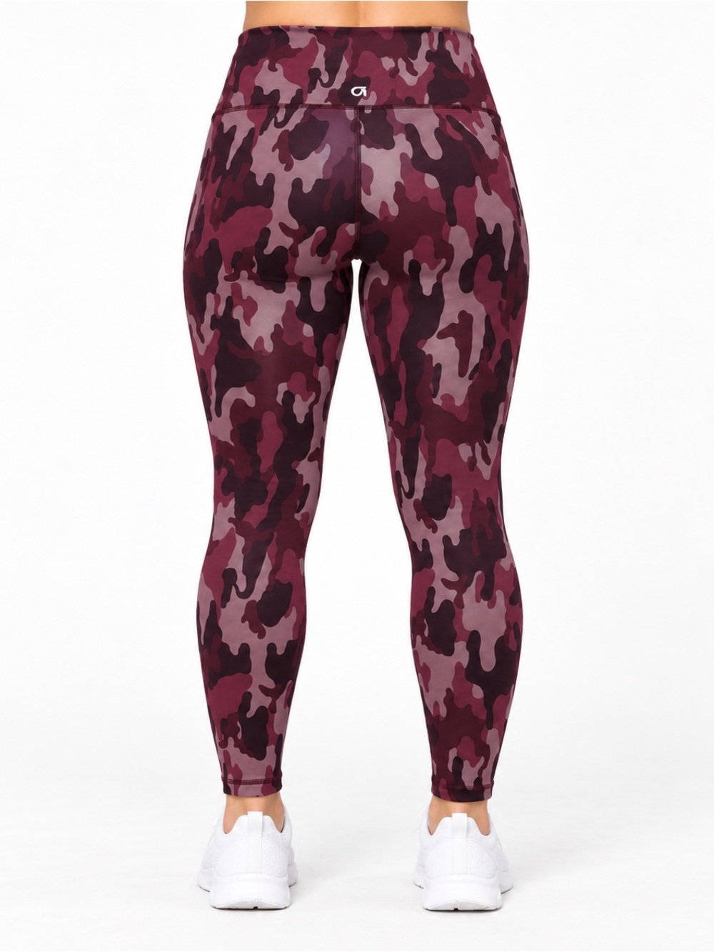 GapFit Eclipse Leggings Womens M Burgundy Camo High Rise Yoga Workout Fall